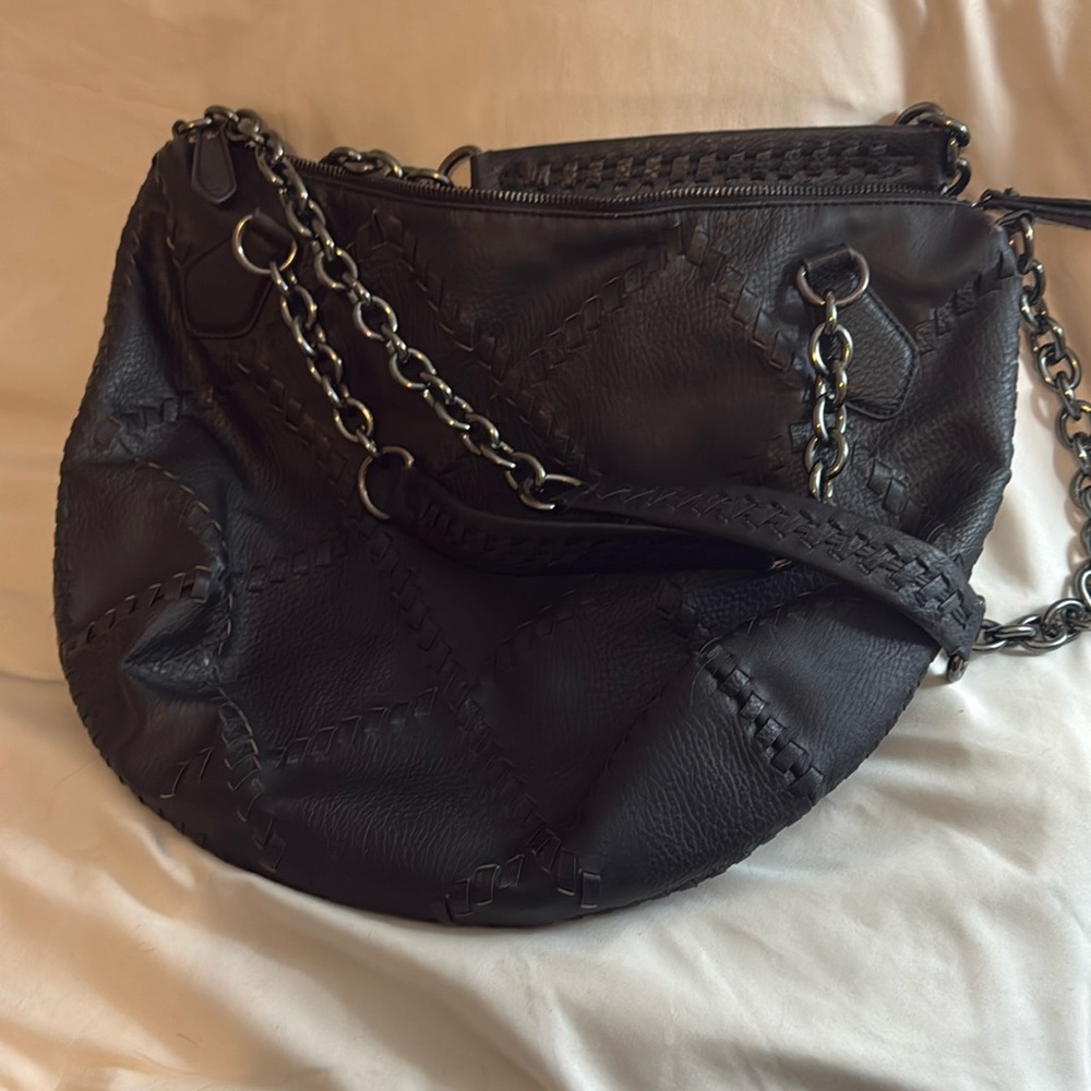 Black leather  purse